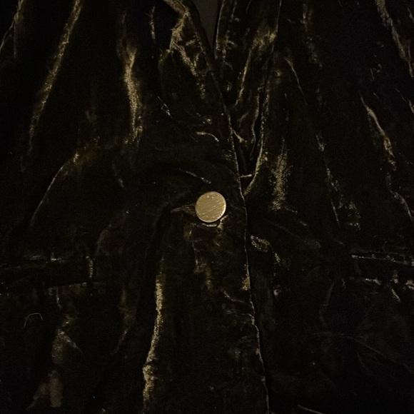 Urban outfitters green crushed velvet blazer - Picture 3 of 6